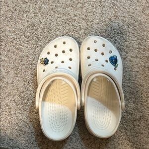 CROCS Women’s white Sandals with Fun Charms